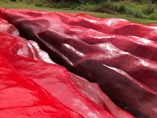 Бразильянка создала 33-метровую скульптуру вагины